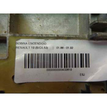 Recambio de bobina encendido para renault 19 (b/c/l53) referencia OEM IAM 7700732263 SIEMENS 