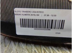 Recambio de piloto trasero izquierdo para nissan almera (n15) 2.0 diesel referencia OEM IAM    2