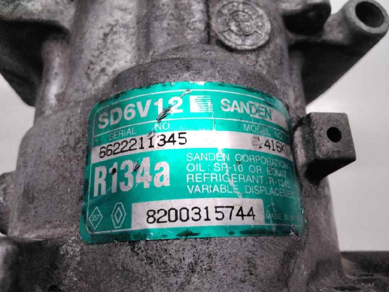 Recambio de compresor aire acondicionado para renault kangoo (f/kc0) 1.5 dci diesel referencia OEM IAM 8200315744 SD6V12 