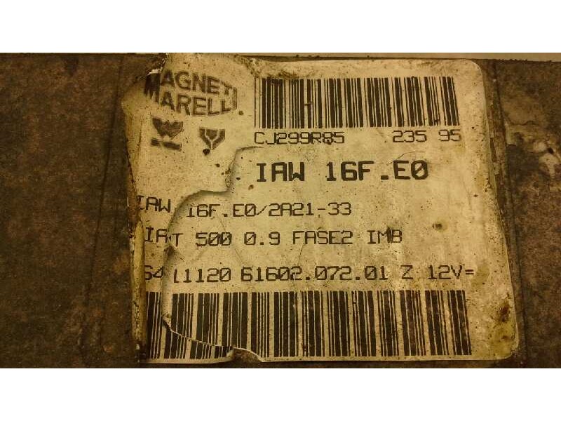 Recambio de centralita motor uce para fiat cinquecento (170) 0.9 i.e. referencia OEM IAM  142 