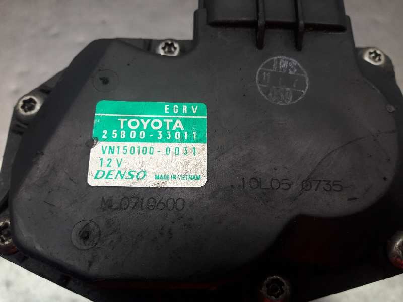 Recambio de valvula egr para toyota yaris 1.4 turbodiesel cat referencia OEM IAM 2580033011 1NDVT VN150100-0031