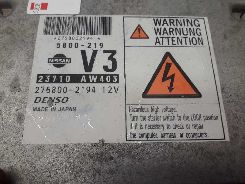 Recambio de centralita motor uce para nissan primera berlina (p12) referencia OEM IAM 23710AW403 379 275800-2194