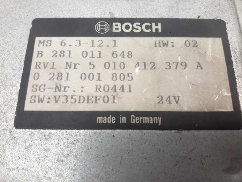 Recambio de centralita motor uce para renault hr xxx.18/26 premium 01 referencia OEM IAM 0281001805 391 5010412379A