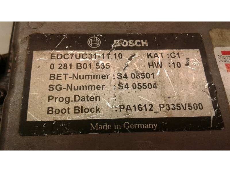 Recambio de centralita motor uce para iveco stralis 430 referencia OEM IAM EDC7UC31-11.10 391 