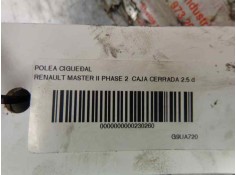 Recambio de polea cigueñal para renault master ii phase 2 caja cerrada 2.5 dci diesel cat referencia OEM IAM    2