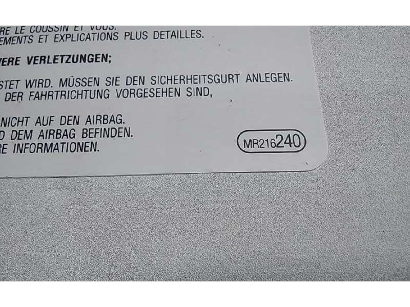 Recambio de parasol izquierdo para mitsubishi montero (v60/v70) 3.2 di-d cat referencia OEM IAM MR216240  
