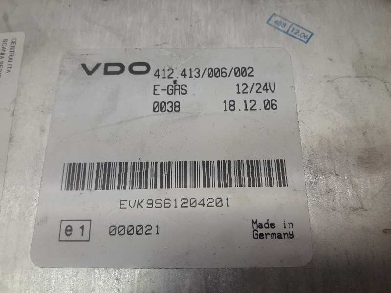Recambio de centralita para scania serie p/g/r (c-clase) referencia OEM IAM 412.413/006/002 GAS 
