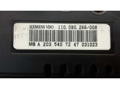 Recambio de cuadro instrumentos para mercedes clase c (w203) sportcoupe c 180 compressor (203.746) referencia OEM IAM 2035407247 2