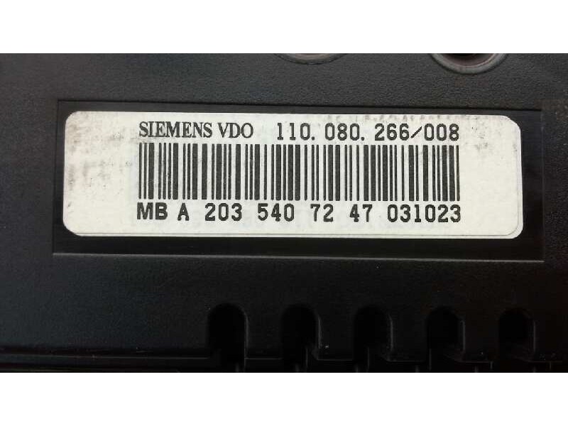 Recambio de cuadro instrumentos para mercedes clase c (w203) sportcoupe c 180 compressor (203.746) referencia OEM IAM 2035407247