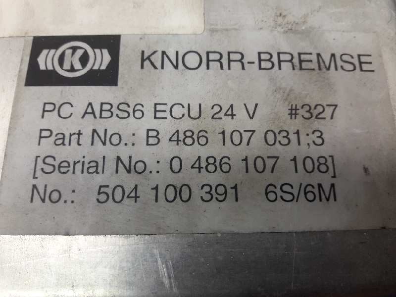 Recambio de centralita abs para iveco cursor at260s35y ps referencia OEM IAM 504100391 389 486107108