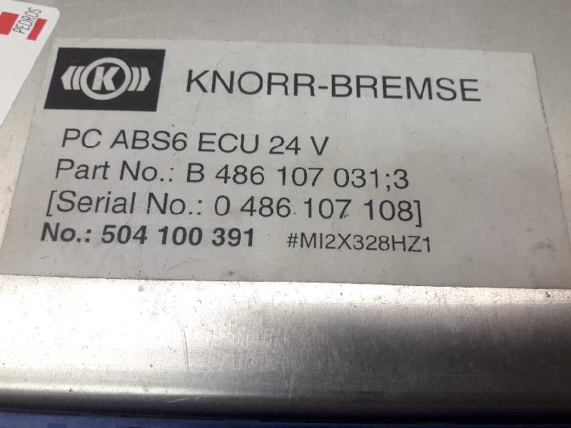 Recambio de centralita abs para iveco cursor at260s35y ps referencia OEM IAM 504100391 389 486107031