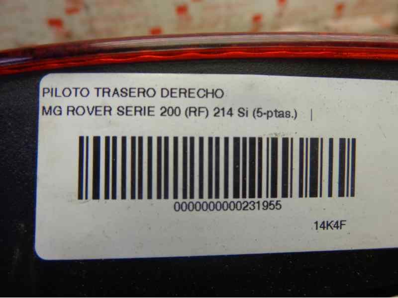 Recambio de piloto trasero derecho para mg rover serie 200 (rf) 214 si (5-ptas.) referencia OEM IAM XFB10088  