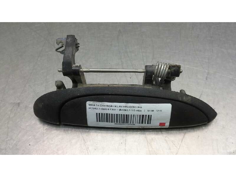 Recambio de maneta exterior delantera derecha para renault clio ii fase i (b/cbo) 1.9 d alize referencia OEM IAM 7700433076  