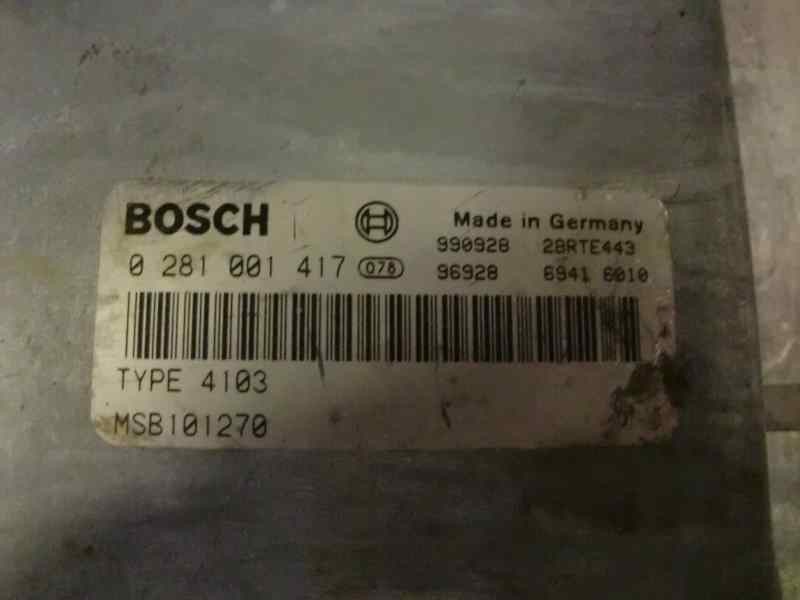 Recambio de centralita motor uce para mg rover serie 800 (rs) 2.5 diesel referencia OEM IAM 0281001417 124 114948