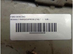 Recambio de faro derecho para renault rapid/express (f40) 1.9 d familiar (f40p) referencia OEM IAM 7701039725   2