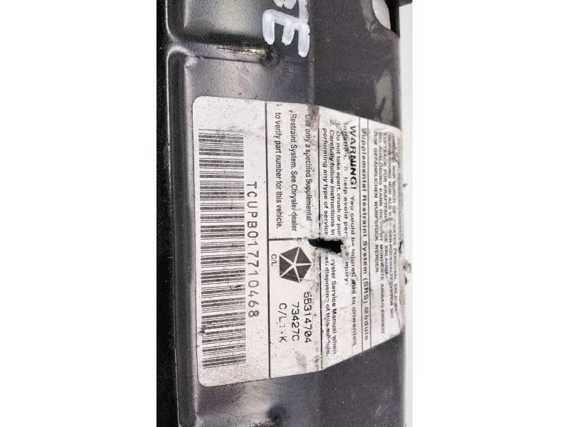 Recambio de airbag delantero derecho para chrysler jeep gr.cherokee (zj)/(z) 2.5 turbodiesel referencia OEM IAM 55314704  115204