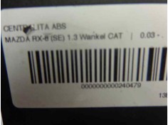 Recambio de centralita abs para mazda rx-8 (se) 1.3 wankel cat referencia OEM IAM 265950107   2