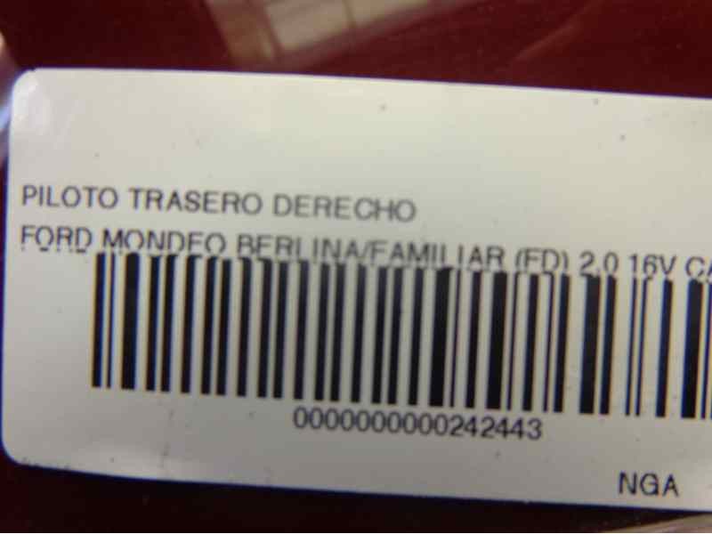 Recambio de piloto trasero derecho para ford mondeo berlina/familiar (fd) sport berlina 4x4 referencia OEM IAM 1017040  