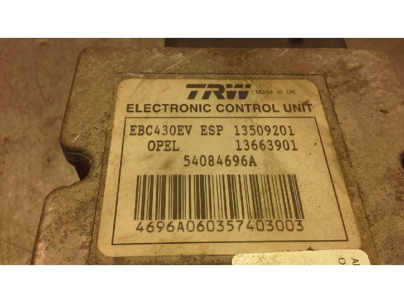 Recambio de abs para opel vectra c berlina gts referencia OEM IAM 09191497  