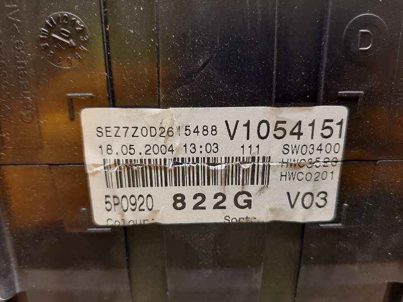 Recambio de cuadro instrumentos para seat altea (5p1) select referencia OEM IAM 110080280004  