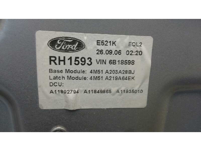Recambio de elevalunas delantero derecho para ford focus berlina (cap) ambiente (d) referencia OEM IAM 1738646  