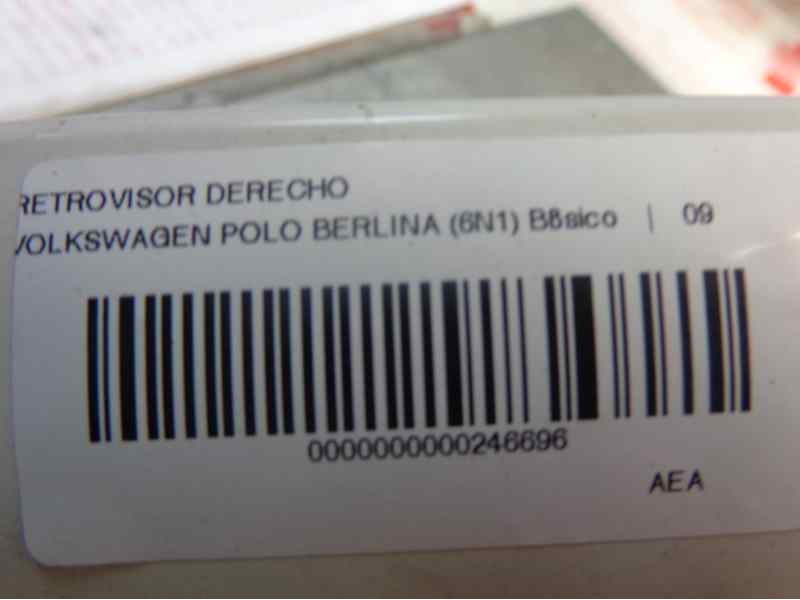 Recambio de retrovisor derecho para volkswagen polo berlina (6n1) básico referencia OEM IAM   