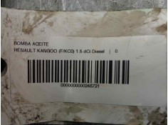 Recambio de bomba aceite para renault kangoo (f/kc0) 1.5 dci diesel referencia OEM IAM    2