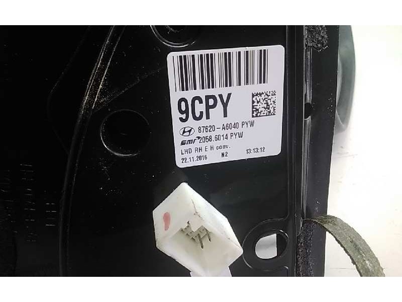 Recambio de retrovisor derecho para hyundai i30 (gd) tecno referencia OEM IAM 87620A6040  