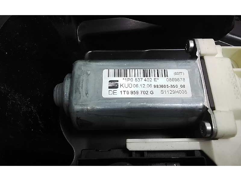 Recambio de elevalunas delantero derecho para seat leon (1p1) reference referencia OEM IAM 1T0959702G  