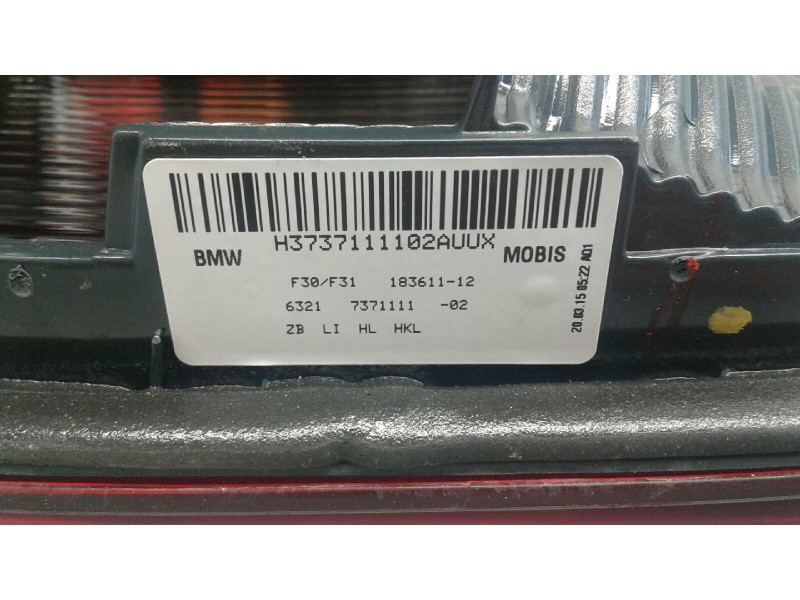 Recambio de piloto trasero izquierdo porton para bmw serie 3 lim. (f30) 320d referencia OEM IAM   