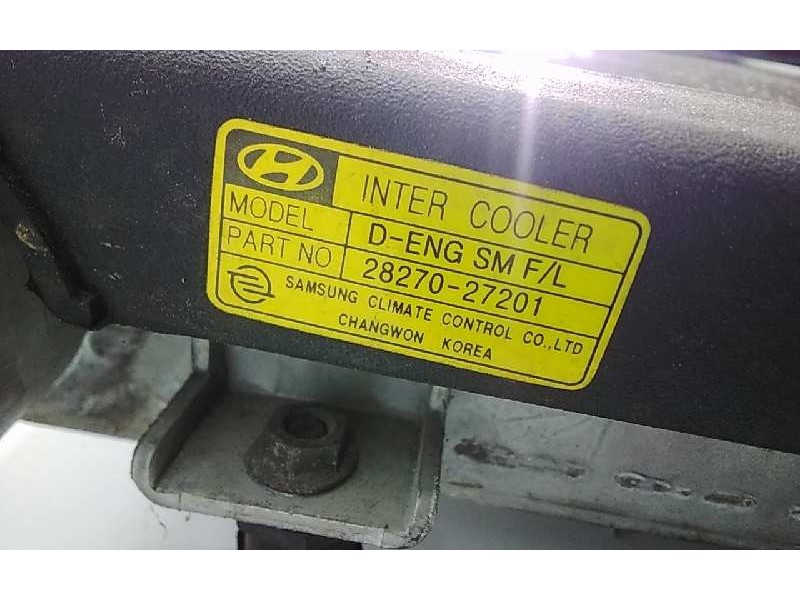 Recambio de intercooler para hyundai santa fe (sm) 2.0 gls crdi referencia OEM IAM 2827027201  