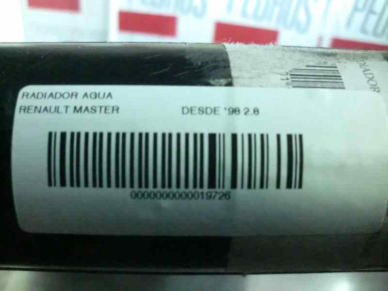 Recambio de radiador agua para renault master desde ´98 2.8 tdi referencia OEM IAM   115917