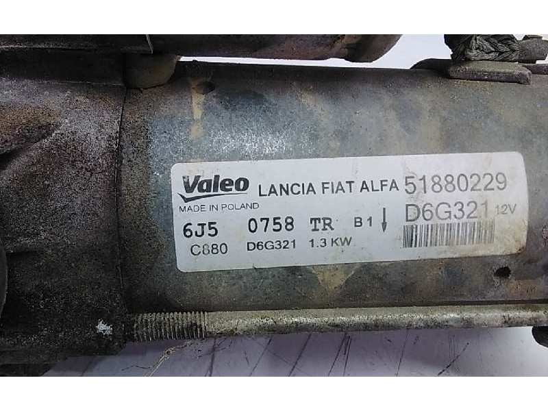 Recambio de motor arranque para fiat doblo ii (152) pop referencia OEM IAM 51880229  
