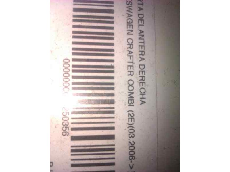 Recambio de puerta delantera derecha para volkswagen crafter combi (2e) combi 35 batalla larga con techo alto referencia OEM IAM
