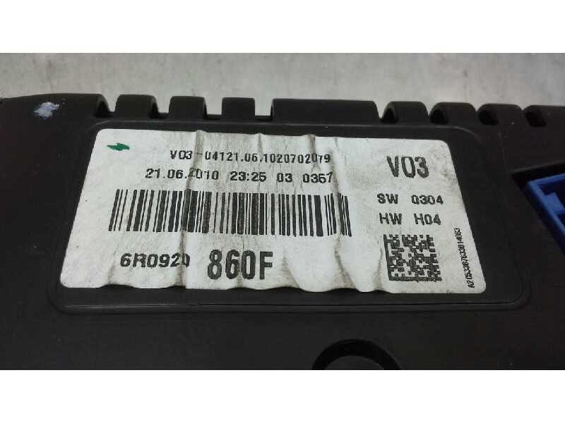 Recambio de cuadro instrumentos para volkswagen polo (6r1) sport referencia OEM IAM 6R0920860F  