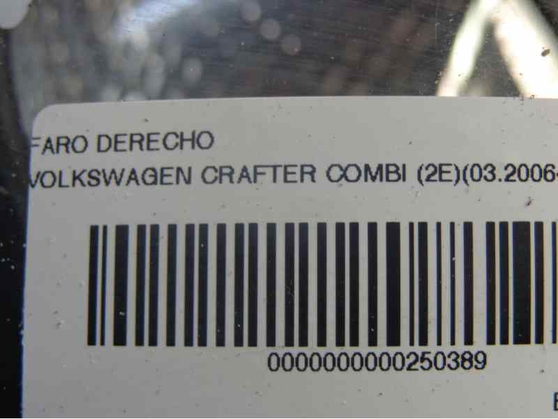 Recambio de faro derecho para volkswagen crafter combi (2e) combi 35 batalla larga con techo alto referencia OEM IAM   