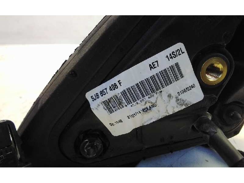 Recambio de retrovisor derecho para skoda spaceback (5h) active referencia OEM IAM 5JB857408F  
