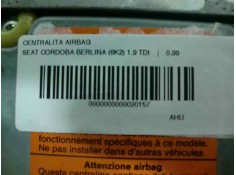Recambio de centralita airbag para seat cordoba berlina (6k2) 1.9 tdi referencia OEM IAM   116370 2