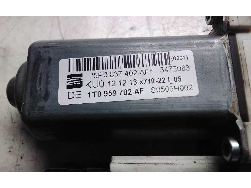Recambio de motor cierre centralizado delantero derecho para seat leon (1p1) reference referencia OEM IAM 1T0959702AF  