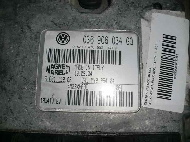 Recambio de centralita motor uce para volkswagen polo (9n1) 1.4 16v referencia OEM IAM 6160115206 281 116529