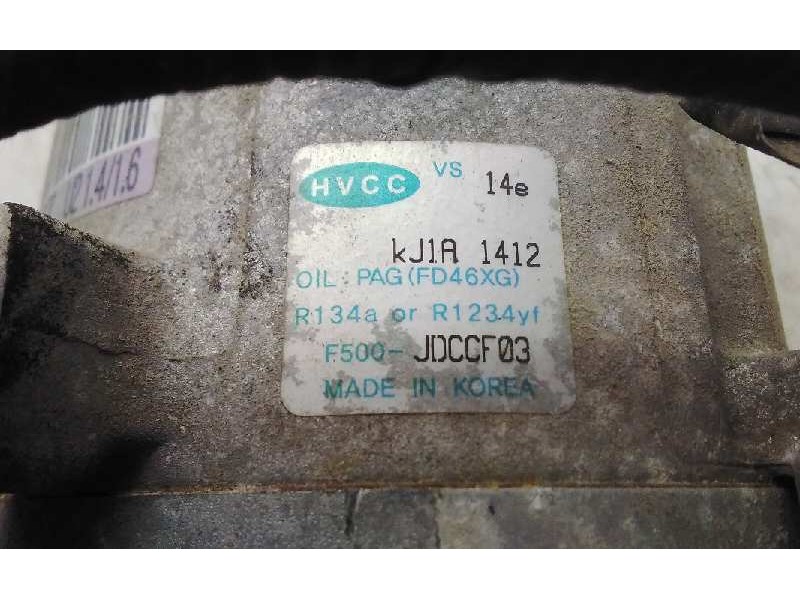 Recambio de compresor aire acondicionado para kia cee´d concept referencia OEM IAM KJ1A1412  