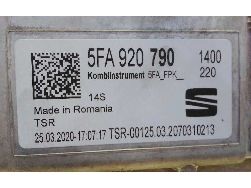 Recambio de cuadro instrumentos para seat leon (kl1) fr referencia OEM IAM 5FA920790  