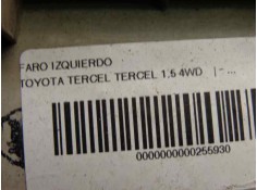 Recambio de faro izquierdo para toyota tercel tercel 1.5 4wd referencia OEM IAM    2