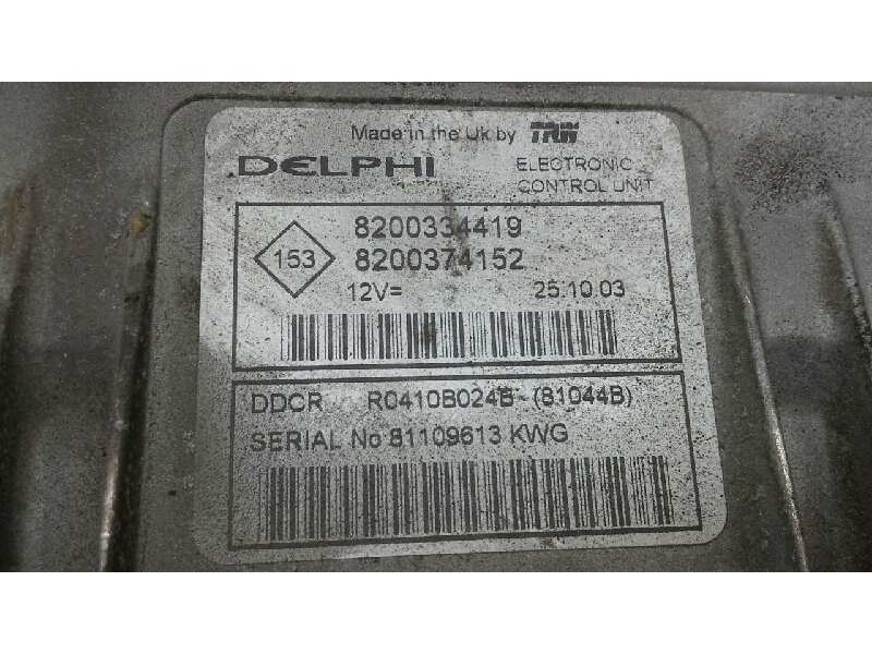 Recambio de centralita motor uce para renault megane ii berlina 5p 1.5 dci diesel referencia OEM IAM 8200334419 211 