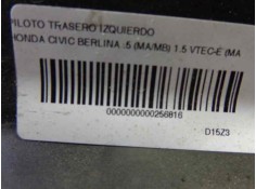 Recambio de piloto trasero izquierdo para honda civic berlina .5 (ma/mb) 1.5 vtec-e (ma9) referencia OEM IAM    2
