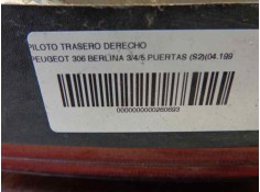 Recambio de piloto trasero derecho para peugeot 306 berlina 3/4/5 puertas (s2) 1.9 diesel referencia OEM IAM 6351L9   2