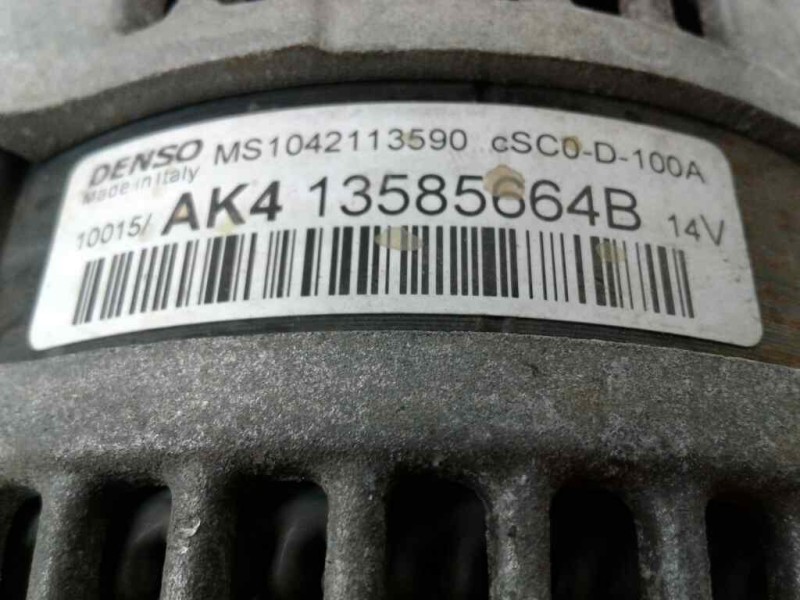 Recambio de alternador para opel corsa e 1.2 referencia OEM IAM AK413585664B  