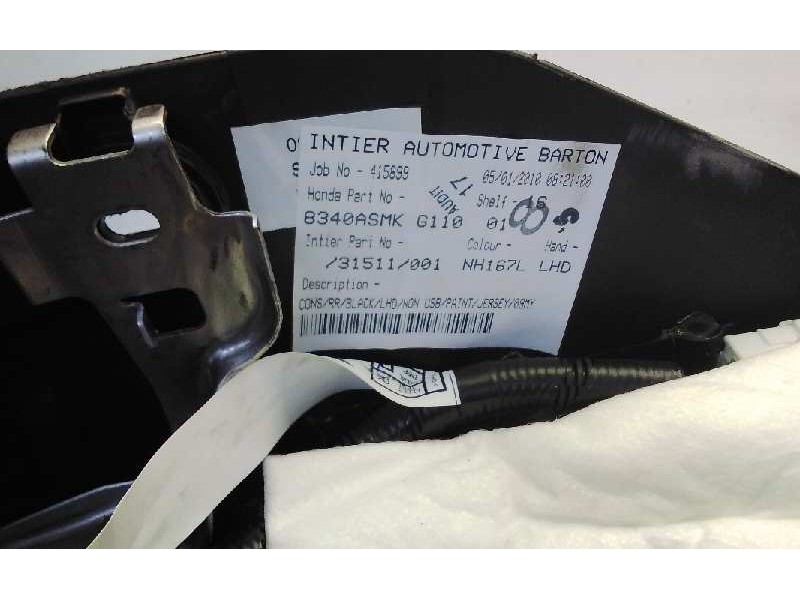 Recambio de apoyabrazos central para honda civic berlina 5 (fk) 1.4 sport referencia OEM IAM 83401SMGG501  