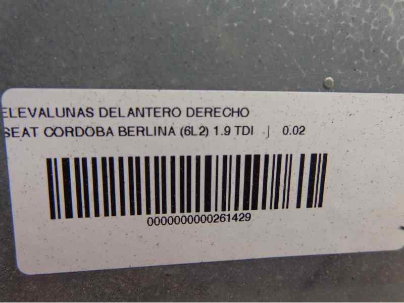 Recambio de elevalunas delantero derecho para seat cordoba berlina (6l2) 1.9 tdi referencia OEM IAM   