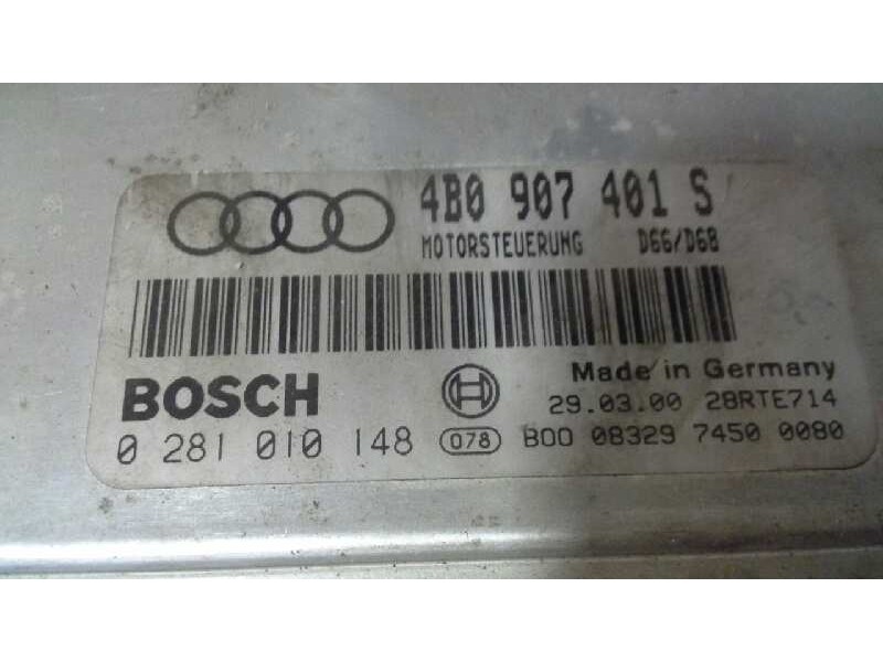 Recambio de centralita motor uce para audi a6 berlina (4b2) 2.5 tdi referencia OEM IAM 0281010148 4B0907401S 